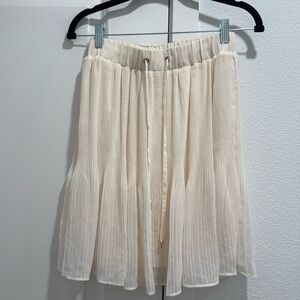Mini Pleated Knee Length Coquette Skirt